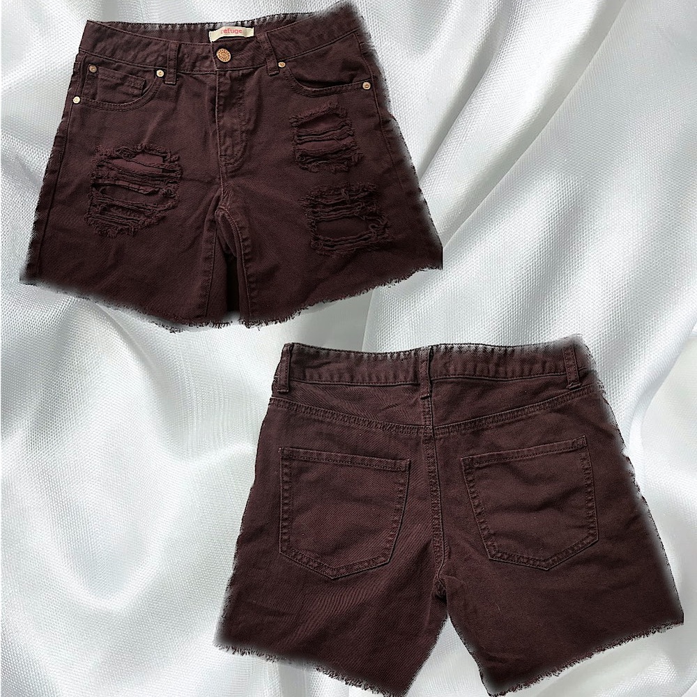 Maroon Size 2 Woman’s Jean Shorts